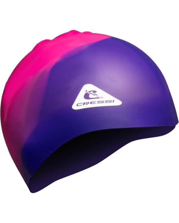 Gorro de Natación Cressi Swift Purpura/Rosado | Silicona Hipoalergénica para Niños